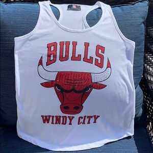 NBA Chicago Bulls Racerback Tank-used, light wear